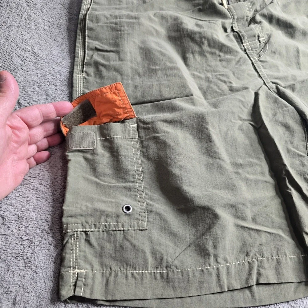 Polo Ralph Lauren Lined Swim Trunks Mens L Green Drawstring 9